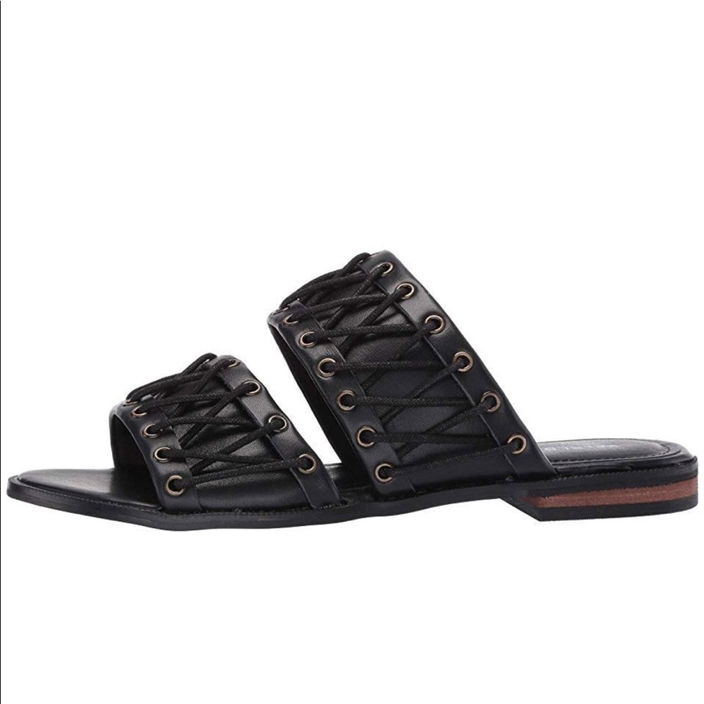 KELSI DAGGER BROOKLYN SANDAL BLACK LEATHER # 7.5 - Picture 6 of 9